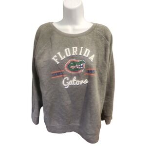 National Collegian Florida Gators Sweatshirt Heather Grey Womens Large Pullover